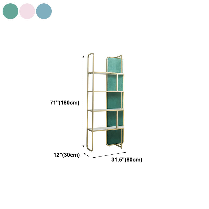 Modern Bookcase Metal Open Back Bookshelf for Home Office Use