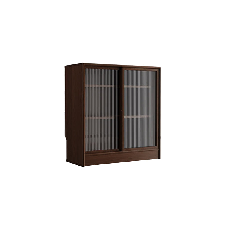 Modern Style Bookcase Solid Wood Closed Back Bookshelf for Home Office