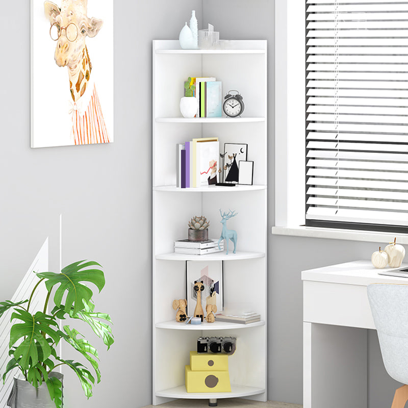 Closed Wooden Bookshelf Modern Minimalist Home Living Room Corner Bookcase