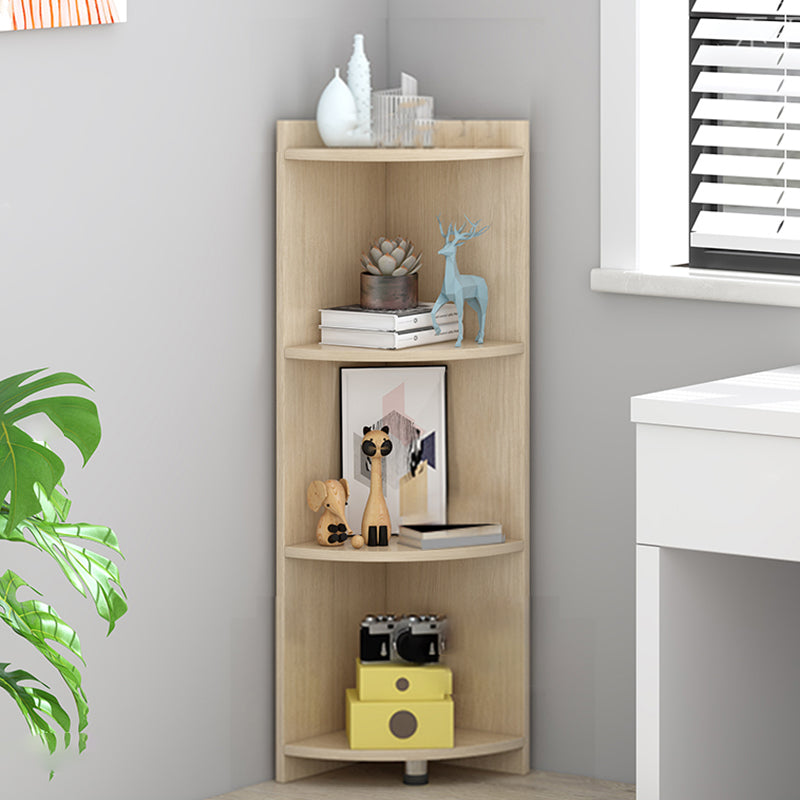 Closed Wooden Bookshelf Modern Minimalist Home Living Room Corner Bookcase