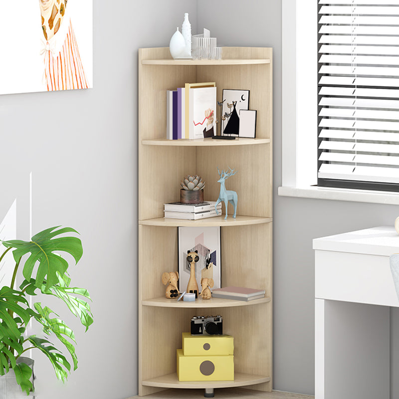 Closed Wooden Bookshelf Modern Minimalist Home Living Room Corner Bookcase