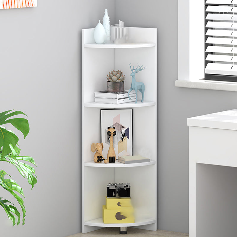 Closed Wooden Bookshelf Modern Minimalist Home Living Room Corner Bookcase