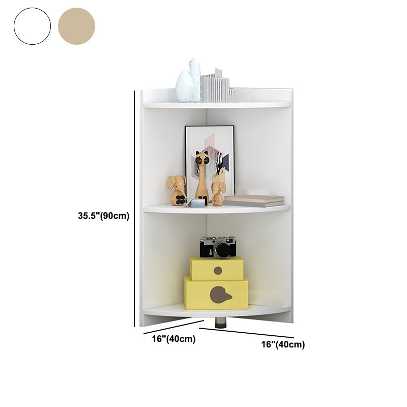 Closed Wooden Bookshelf Modern Minimalist Home Living Room Corner Bookcase