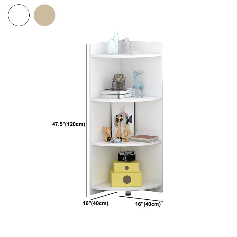 Closed Wooden Bookshelf Modern Minimalist Home Living Room Corner Bookcase