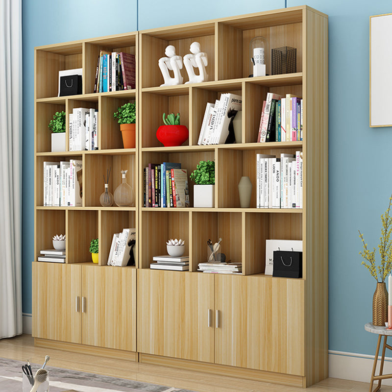 Closed Wooden Bookshelf Nordic Home Living Room Standard Bookcase