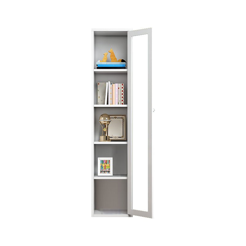 Contemporary Metal Bookshelf with Doors, Bookshelf for Any Room
