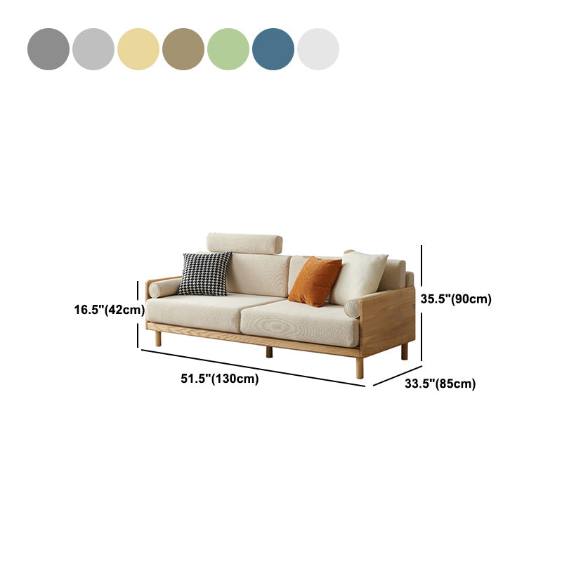 Contemporary Pillow Top Back Standard Pillow Top Arm Stationary Sofa