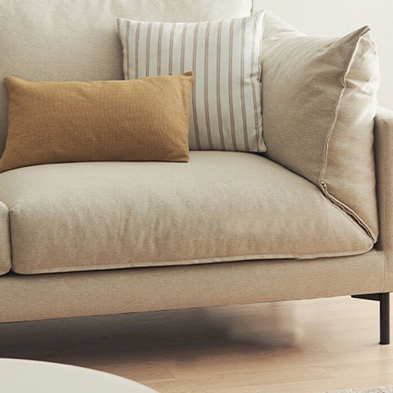 Modern Sofa with 2 Pillows Standard Pillow Top Arm Fabric Sofa