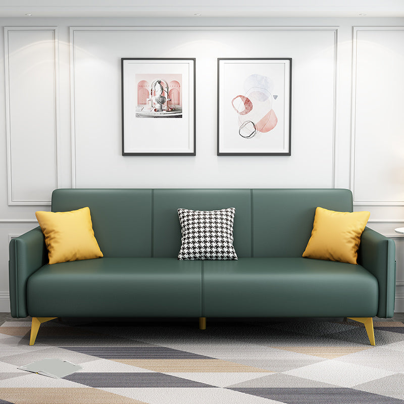 Contemporary Square Arm Living Room Fabric Stationary Seating