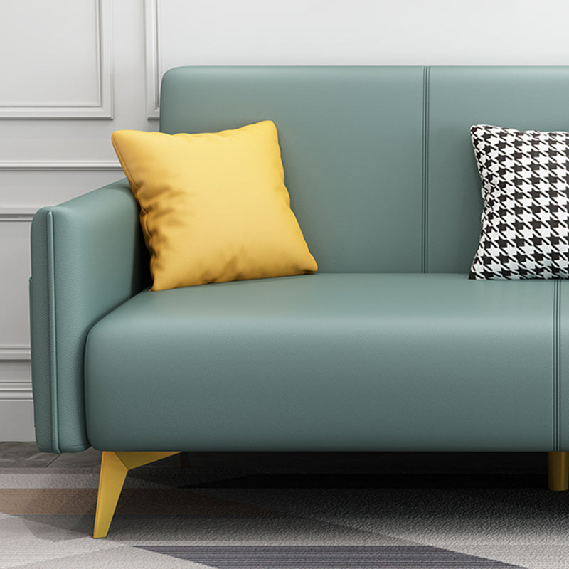 Contemporary Square Arm Living Room Fabric Stationary Seating