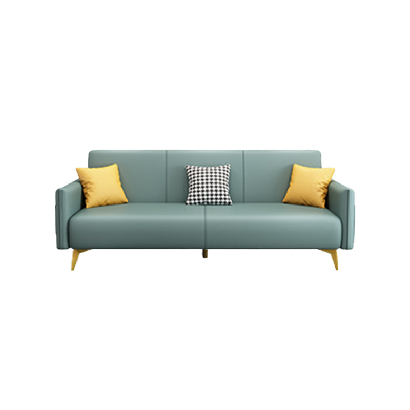Contemporary Square Arm Living Room Fabric Stationary Seating