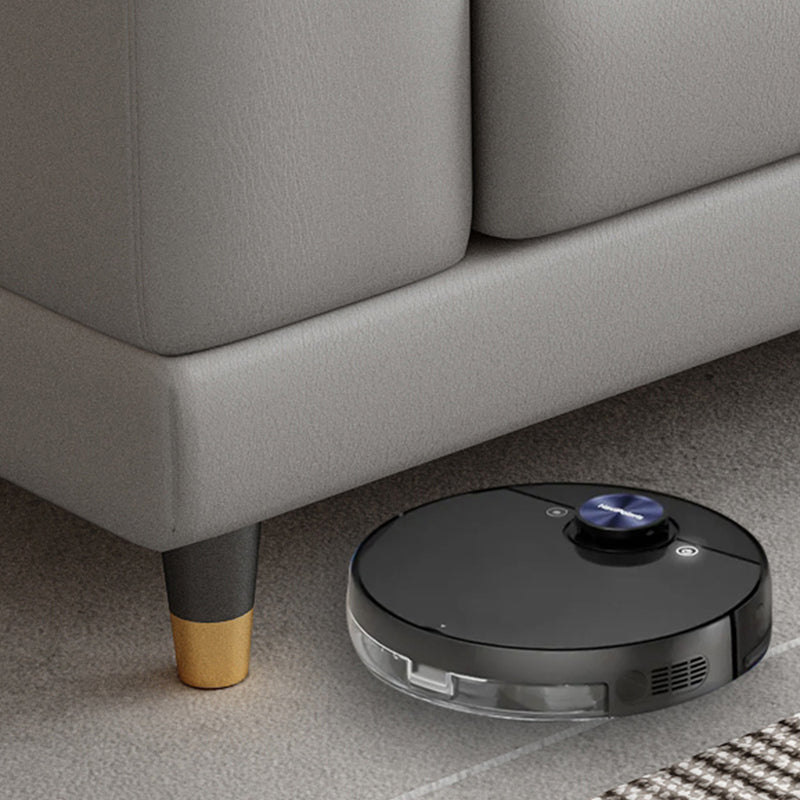 Light-grey Contemporary Sofa Genuine Leather Living Room Sofa & Chaise