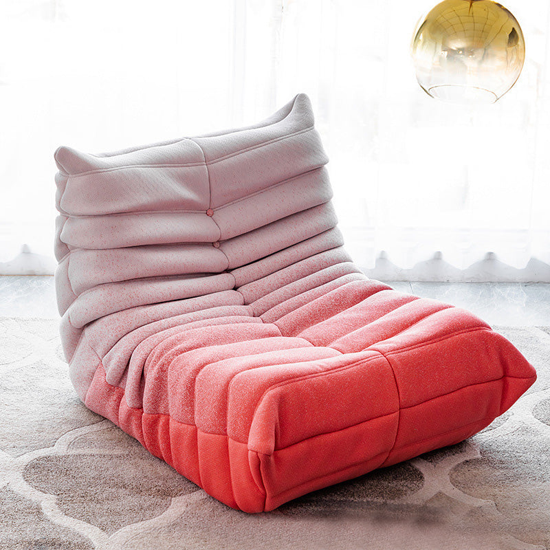 34.25"L x 40.16"W x 27.56"H Armless Sewn Pillow Back Chair,Modern Chair for Bedroom