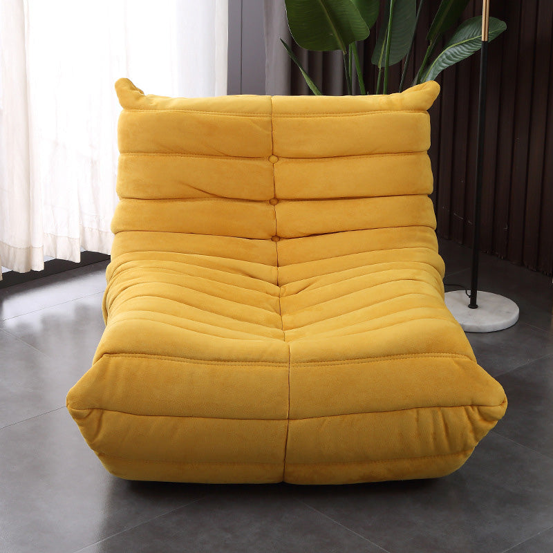 34.25"L x 40.16"W x 27.56"H Armless Sewn Pillow Back Chair,Modern Chair for Bedroom