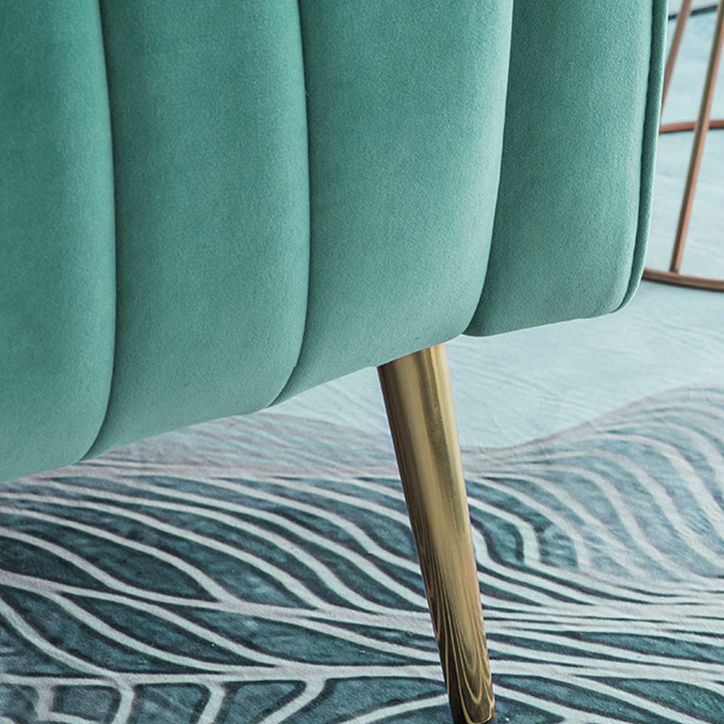 27.26"L x 34.15"W x 40.94"H Velvet Wingback Chair,Modern Sloped Arms Chair