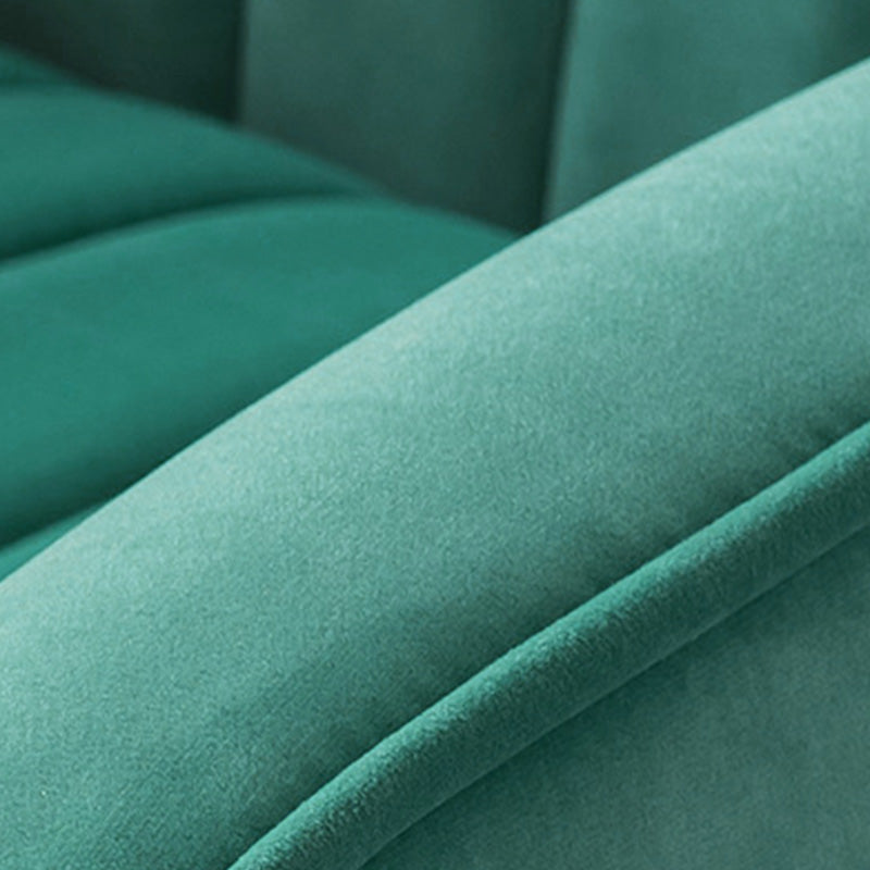 27.26"L x 34.15"W x 40.94"H Velvet Wingback Chair,Modern Sloped Arms Chair