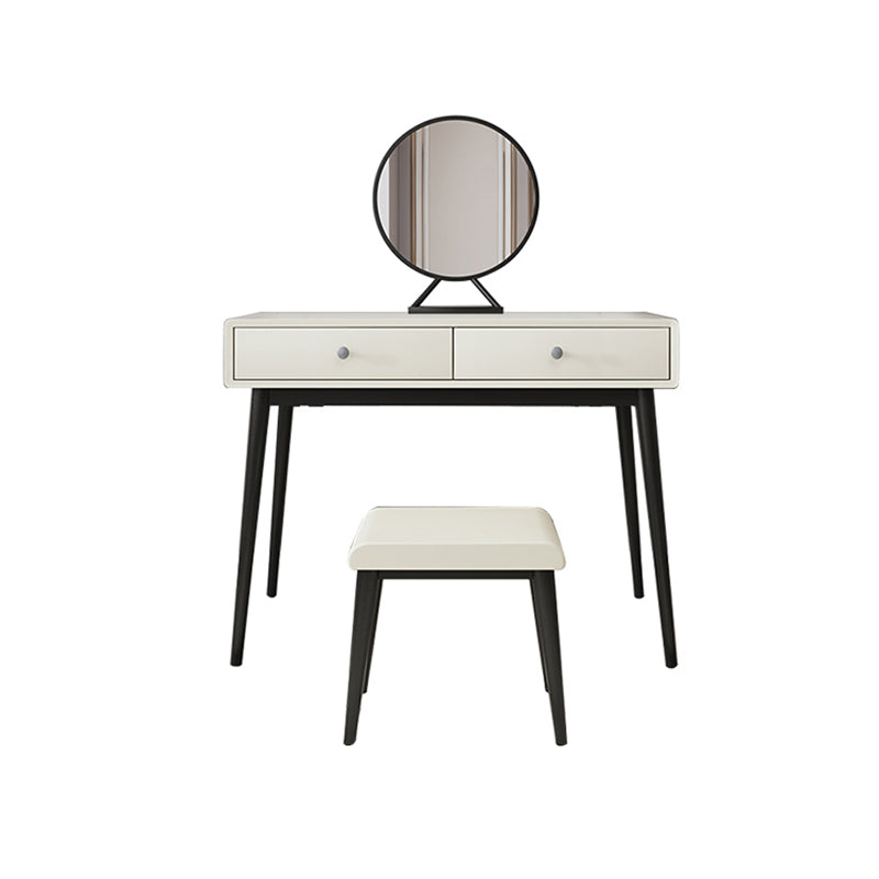 29.5" Height White Wooden Top Make-up Vanity with Drawer for Bedroom