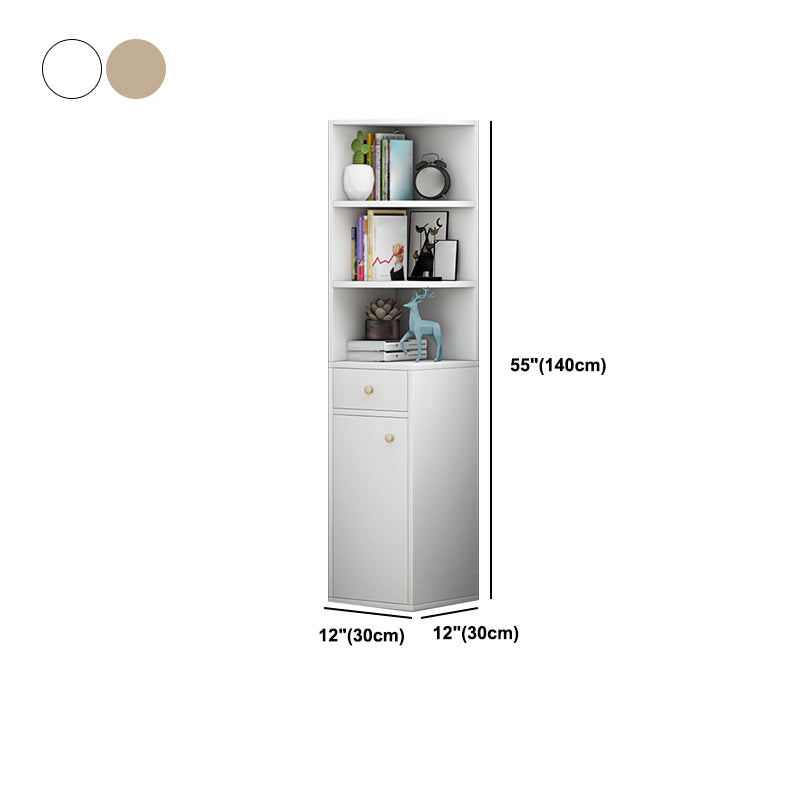Scratch Resistant Accent Cabinet with 0/1/2 Drawers and Shelves