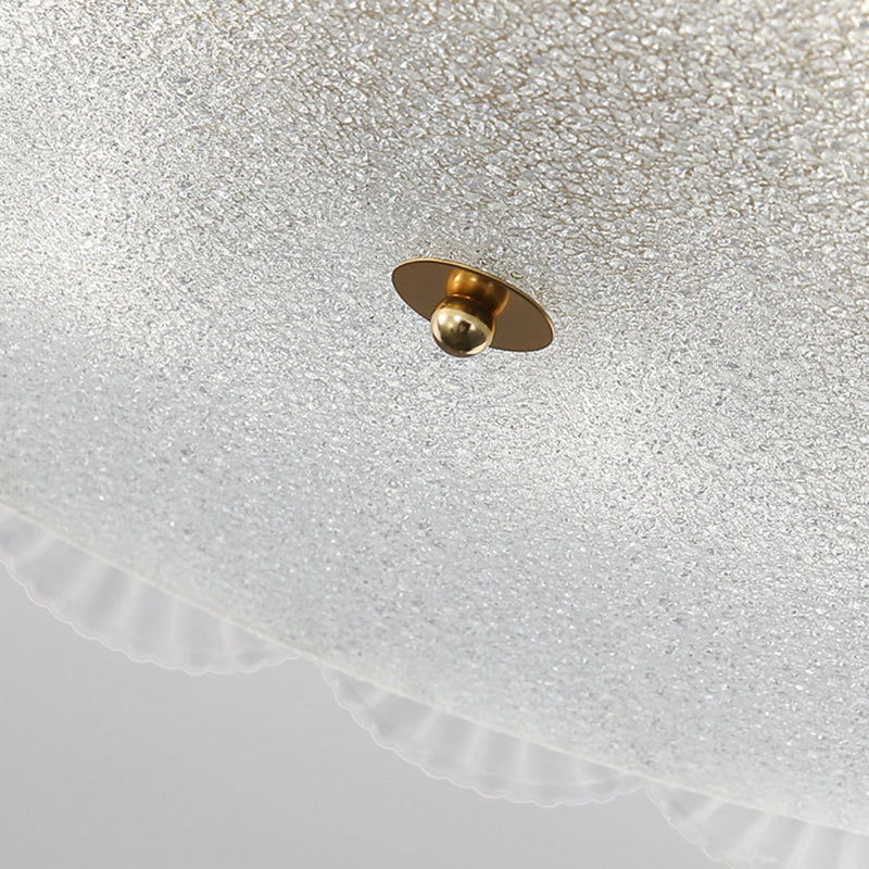 Glass Flush Mount Light Modern Minimalist Lush Mount Ceiling Light for Living Room