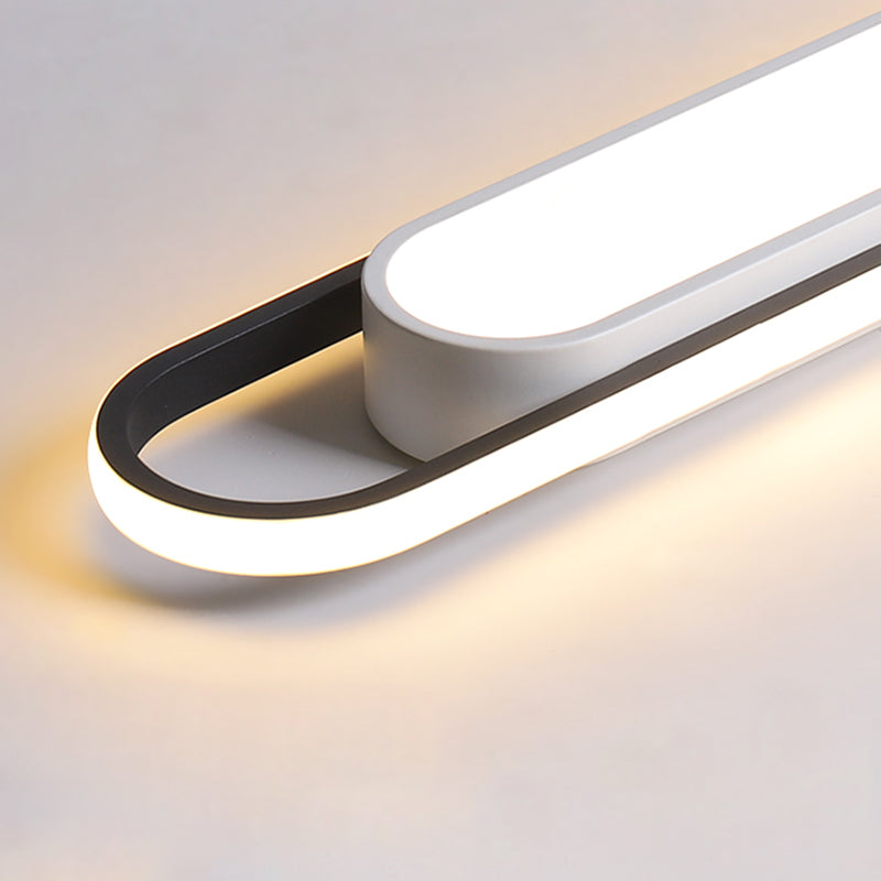 Modern Simple Flush Mount Ceiling Lamp Linear Flush Lamp for Living Room