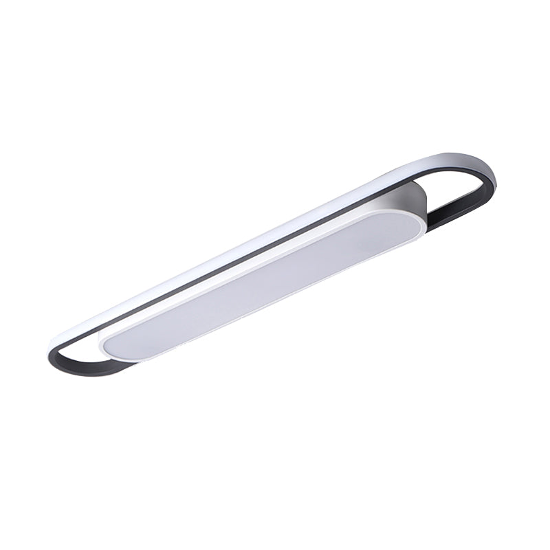 Modern Simple Flush Mount Ceiling Lamp Linear Flush Lamp for Living Room