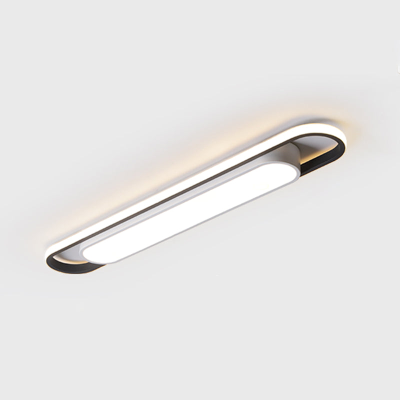 Modern Simple Flush Mount Ceiling Lamp Linear Flush Lamp for Living Room