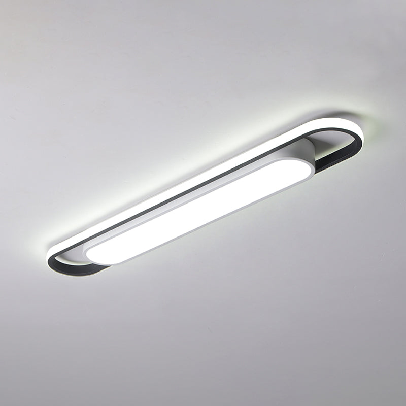 Modern Simple Flush Mount Ceiling Lamp Linear Flush Lamp for Living Room