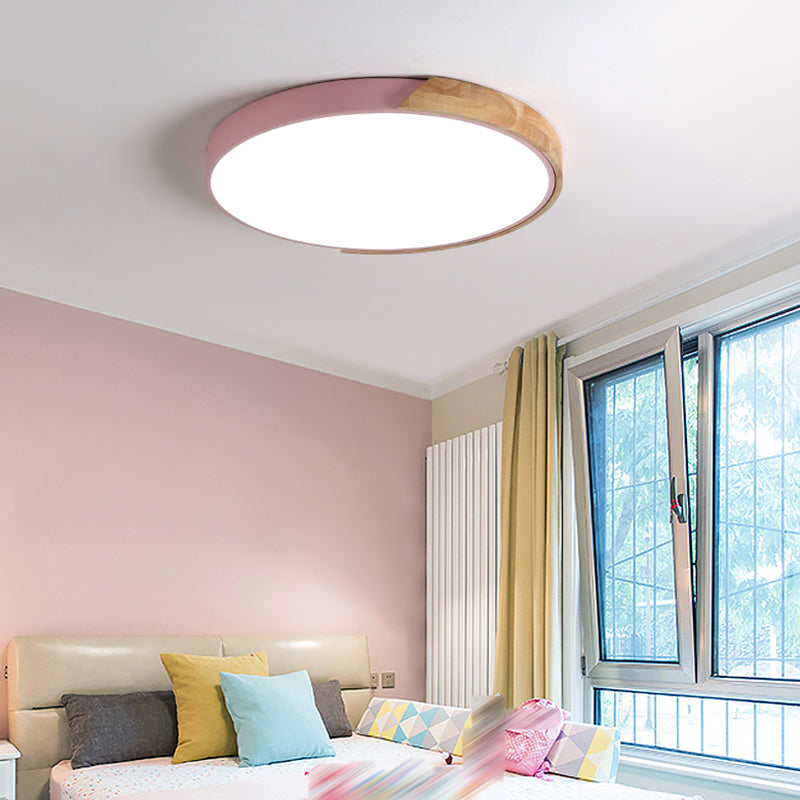 Multi-Colored Flush Lamp Modern Nordic Flush Mount Ceiling Light for Living Room