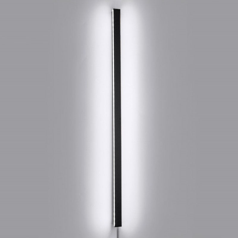 Modern Simplicity LED Wall Lamp Linear Acrylic Wall Light in Black