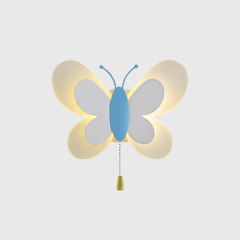 Butterfly LED Wall Lamp in Modern Creative Style Acrylic Wall Light for Bedroom