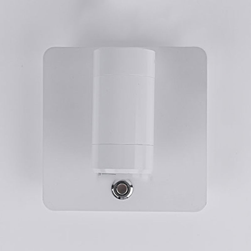 Modern Geometric Shape Wall Sconce Reading Wall Light with Acrylic Shade for Bedroom