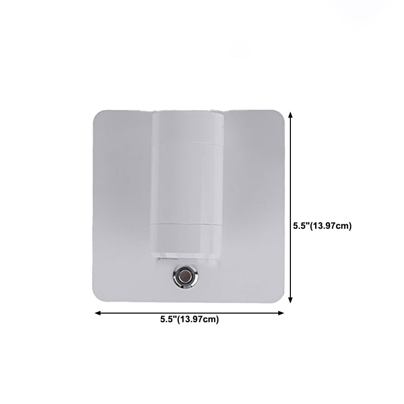 Modern Geometric Shape Wall Sconce Reading Wall Light with Acrylic Shade for Bedroom
