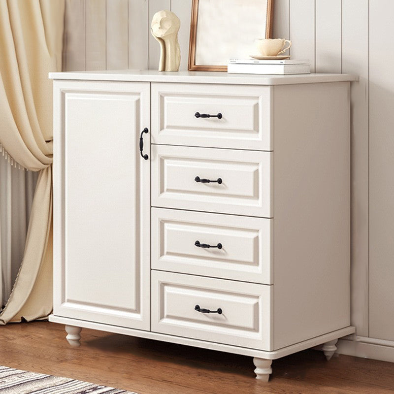 Modern Style Combo Dresser Bedroom Wooden Storage Chest Dresser with Drawers and Doors