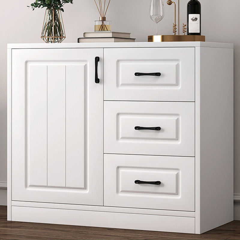 Modern Style Combo Dresser Bedroom Wooden Storage Chest Dresser with Drawers and Doors