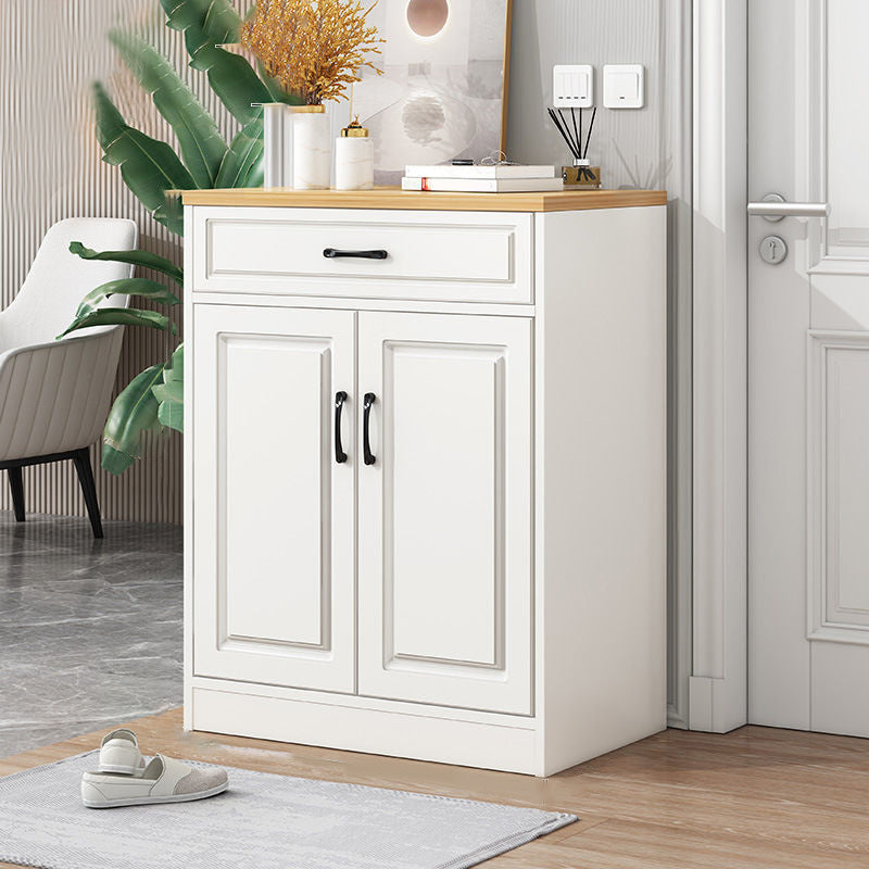 Modern Style Combo Dresser Bedroom Wooden Storage Chest Dresser with Drawers and Doors