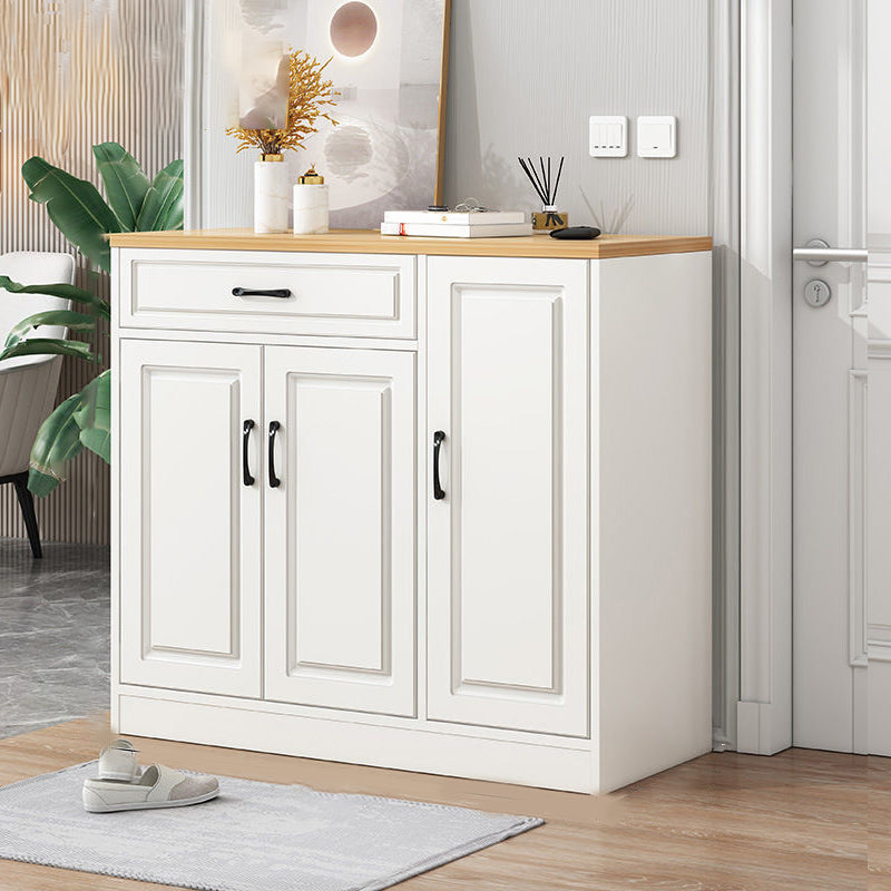 Modern Style Combo Dresser Bedroom Wooden Storage Chest Dresser with Drawers and Doors