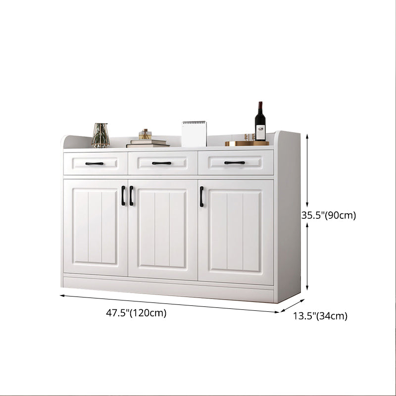 Modern Style Combo Dresser Bedroom Wooden Storage Chest Dresser with Drawers and Doors