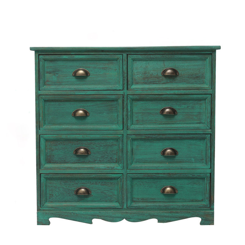Traditional Style Storage Chest Bedroom Vertical Wooden Storage Chest Dresser with Drawers