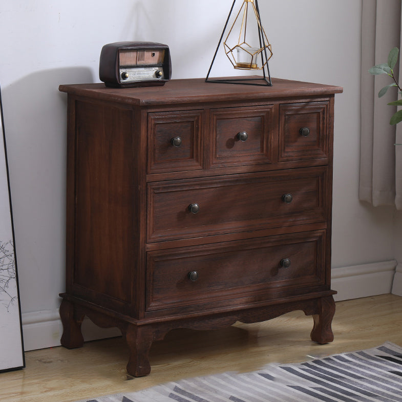 Traditional Style Storage Chest Bedroom Solid Wood Storage Chest Dresser with Drawers