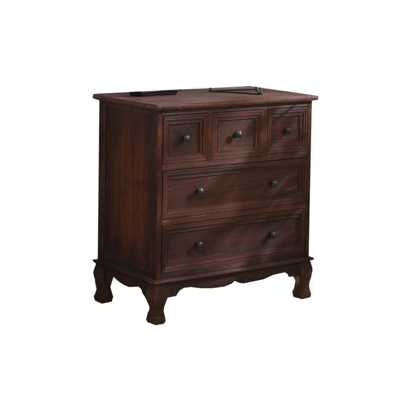 Traditional Style Storage Chest Bedroom Solid Wood Storage Chest Dresser with Drawers
