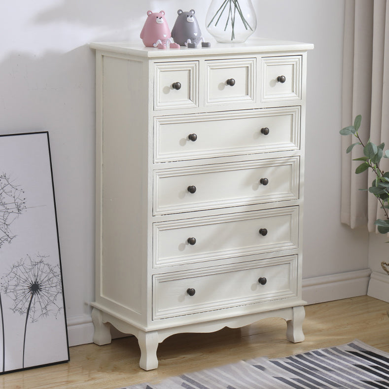 Traditional Style Storage Chest Bedroom Solid Wood Storage Chest Dresser with Drawers