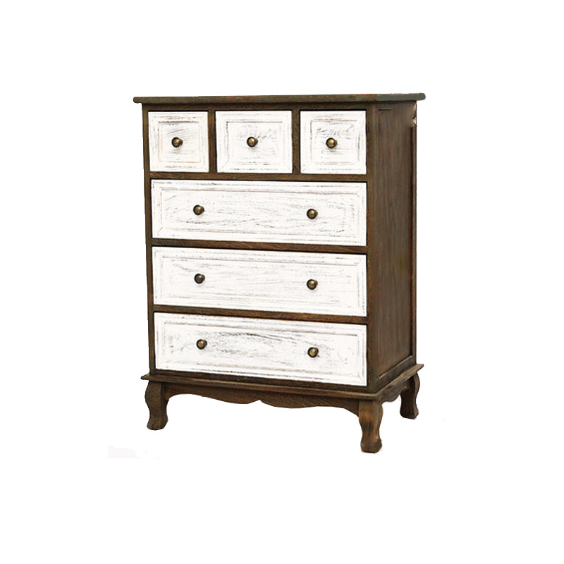 Traditional Style Storage Chest Bedroom Solid Wood Storage Chest Dresser with Drawers
