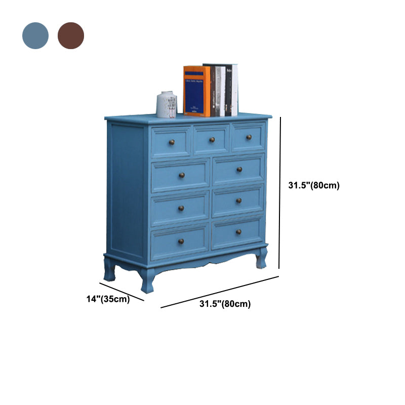 Traditional Style Storage Chest Bedroom Solid Wood Storage Chest Dresser with Drawers