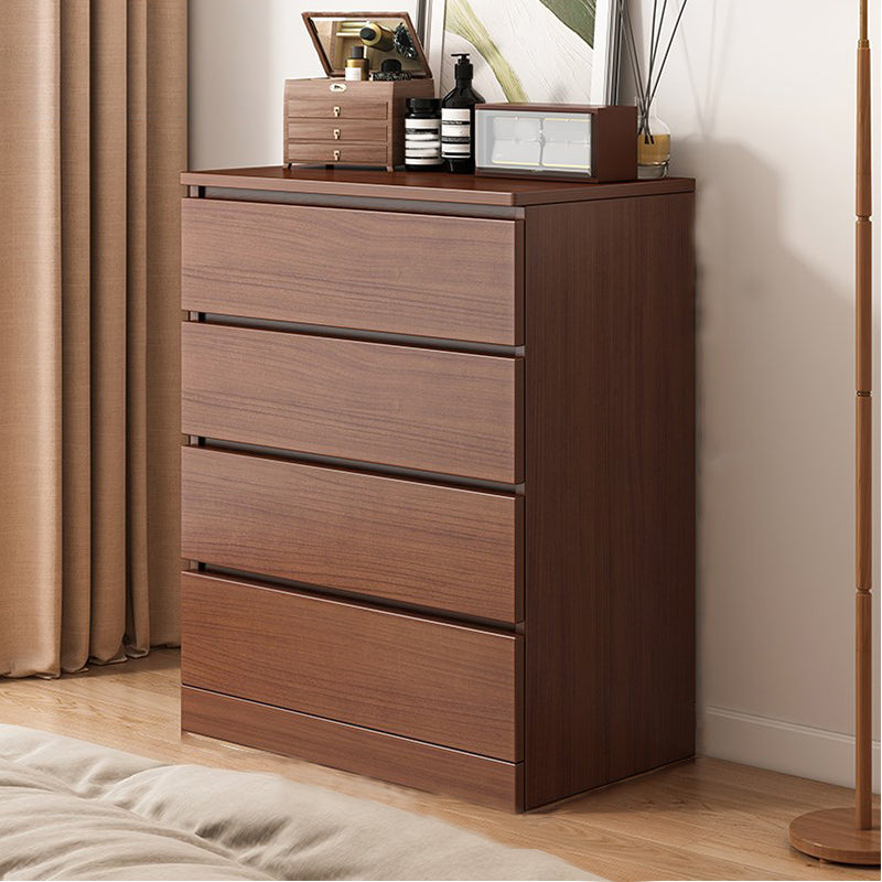 Multi Drawers Dresser White and Brown Wooden Storage Chest for Bedside