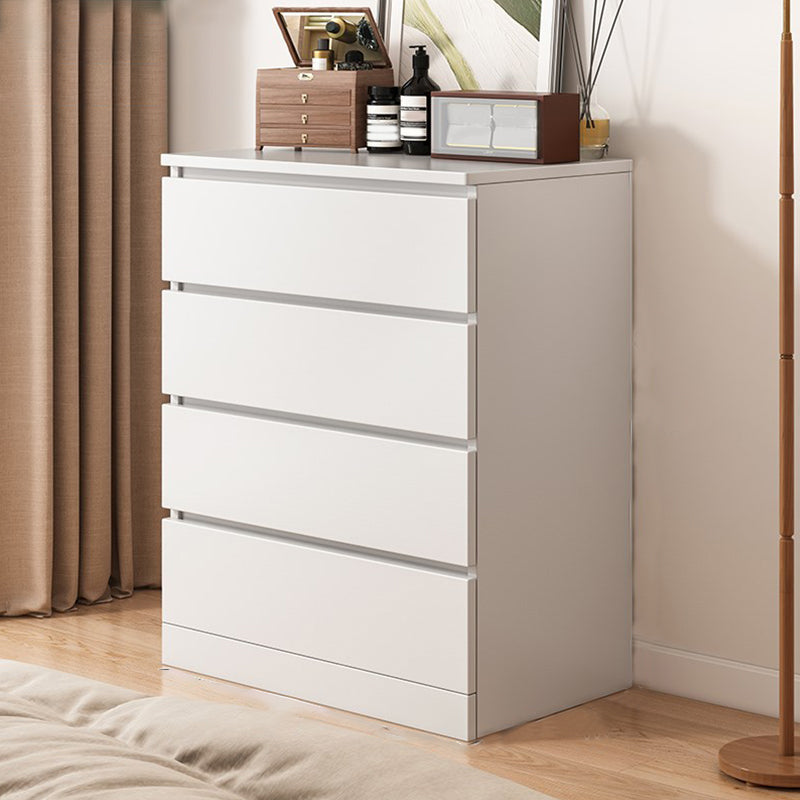 Multi Drawers Dresser White and Brown Wooden Storage Chest for Bedside