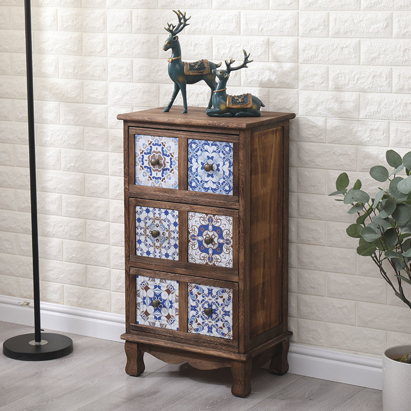 Bedroom Dresser Traditional Style Solid Wood Storage Chest with Multi Drawers