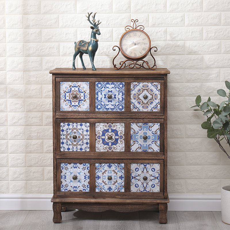 Bedroom Dresser Traditional Style Solid Wood Storage Chest with Multi Drawers