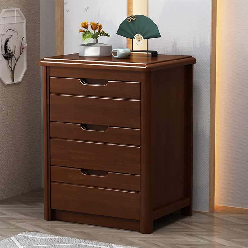 Bedroom Dresser Vertical Solid Wood Storage Chest with 3 / 4 / 5 Drawers