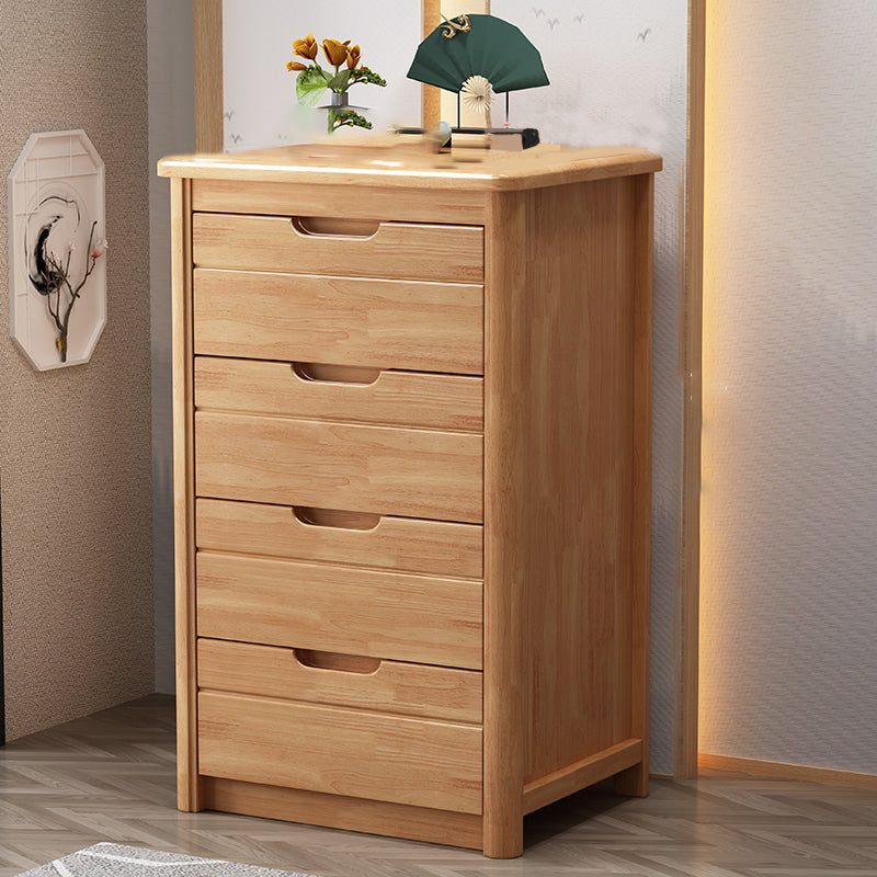 Bedroom Dresser Vertical Solid Wood Storage Chest with 3 / 4 / 5 Drawers