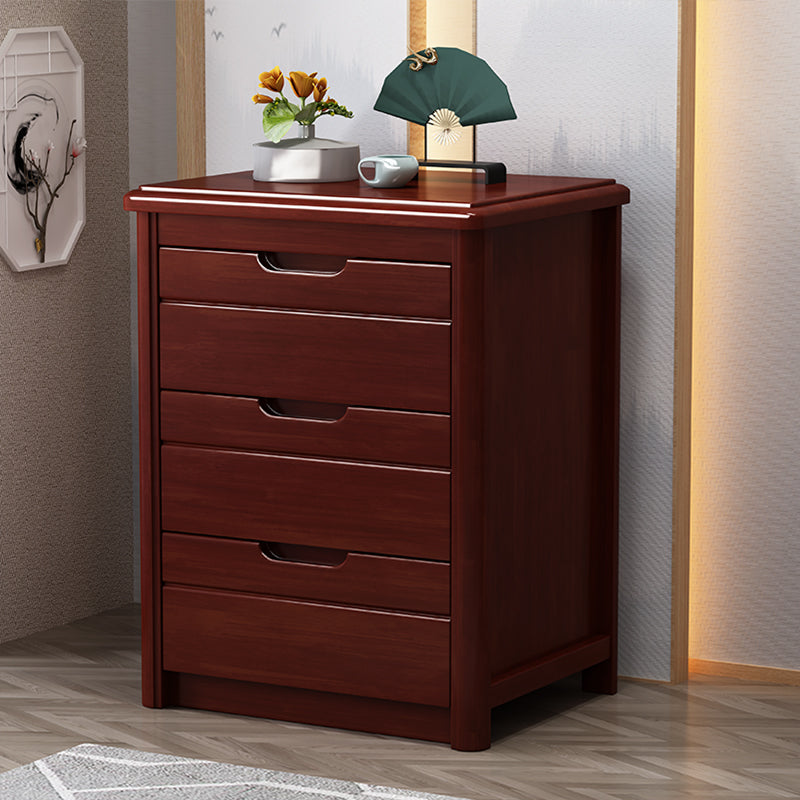 Bedroom Dresser Vertical Solid Wood Storage Chest with 3 / 4 / 5 Drawers